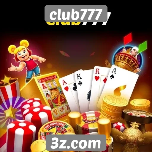 Club777 oferece diversificação em jogos de cassino