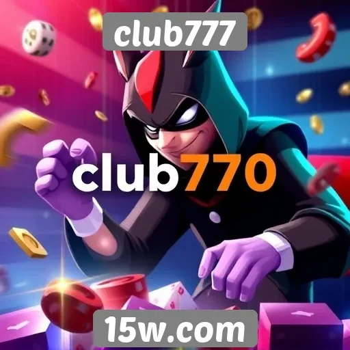 Variedade de jogos disponíveis no club777
